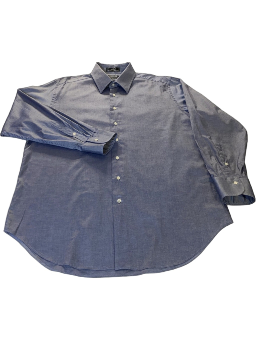 Saks Fifth Avenue Men's Slim Fit Dress Shirt Blue 16.5 32/33